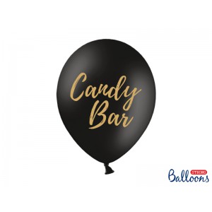 Černý balónek s nápisem Candy bar