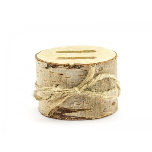Dřevěný špalíček na prstýnky