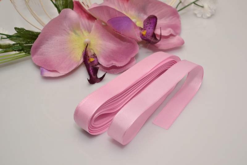 Vývazky, placky a stuhy - Taftová stuha - růžová
