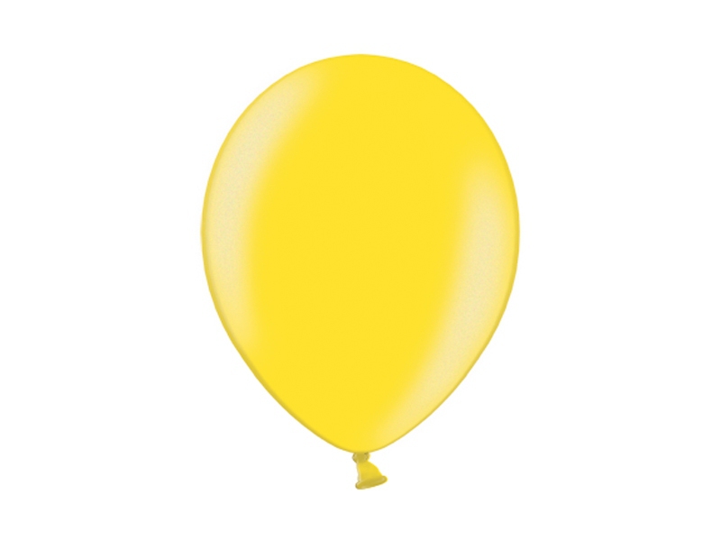 Svatební ozdoby a doplňky - Metalický balónek - žlutý
