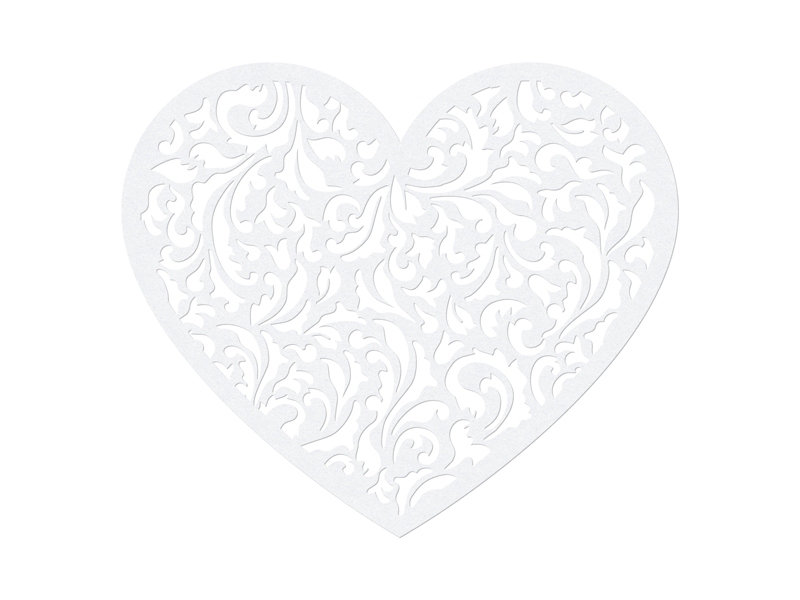 Svatební ozdoby a doplňky - Papírová dekorace - srdce