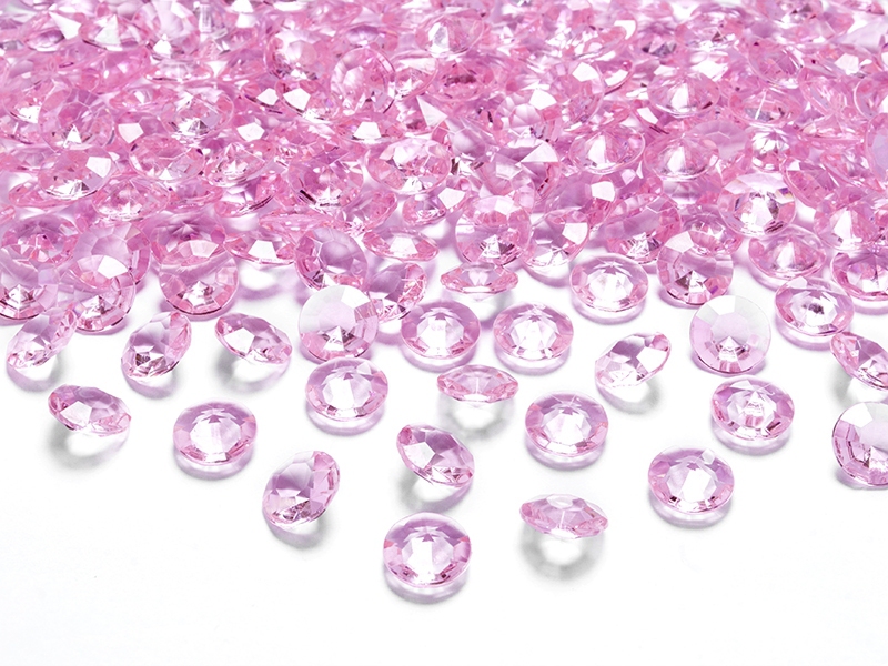 Dekorace na stůl - Diamanty - růžové