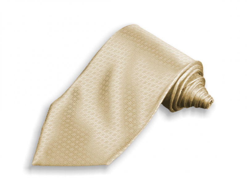 Doplňky pro ženicha - Béžová kravata Paříž