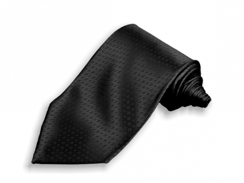 Doplňky pro ženicha - Černá kravata Paříž