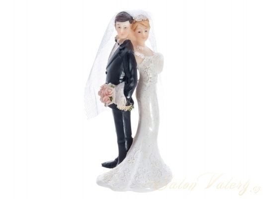 Figurky na svatební dort - Figurka na dort - nevěsta a ženich