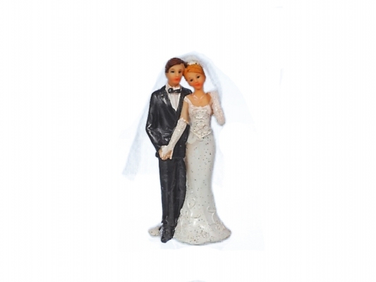 Figurky na svatební dort - Nevěsta a ženich