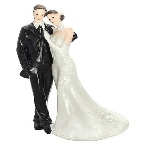Figurky na svatební dort - Ženich s nevěstou