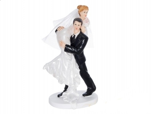 Figurky na svatební dort - Nevěsta se ženichem