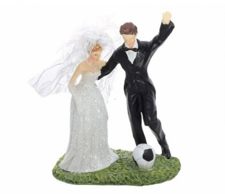 Figurky na svatební dort - Figurka na dort - fotbal