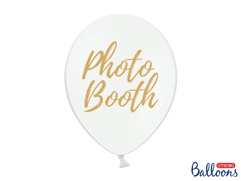Svatební ozdoby a doplňky - Bílý balónek s nápisem Photo Booth