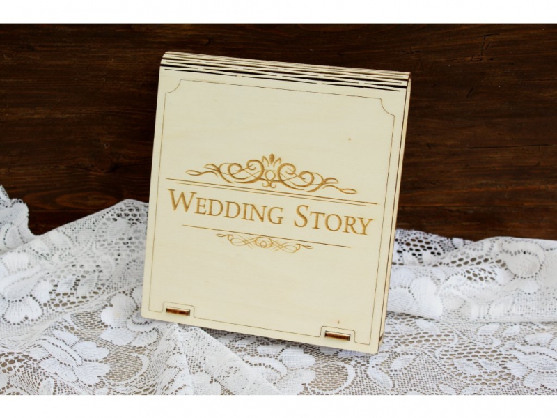 Svatební knihy a fotoalba - Krabička na fotografie a USB flashdisk - Story