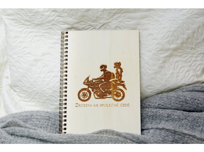 Svatební knihy a fotoalba - Svatební kniha přání a rad motorka