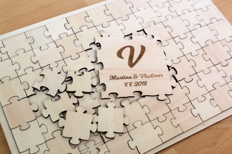 Svatební ozdoby a doplňky - Svatební puzzle