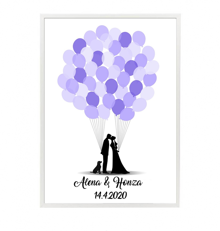 Svatební ozdoby a doplňky - Svatební strom s nafukovacími balónky
