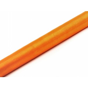 Dekorační organza 0,16x9m - oranžová