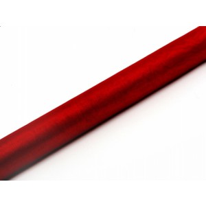Dekorační organza 0,16x9m - červená