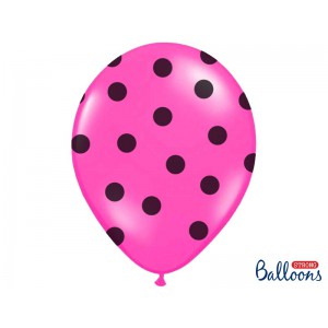 Růžový balónek puntíkovaný