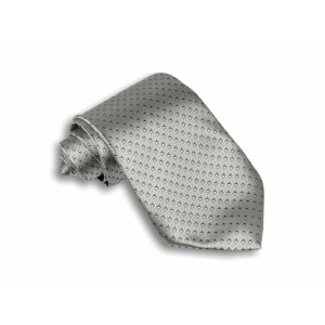 Stříbrná kravata se vzorem
