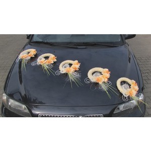 Výzdoba na auto věnečky s květy