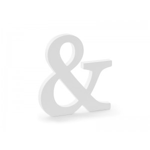 Dřevěné písmeno & - ampersand