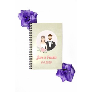 Svatební kniha přání svatební pár