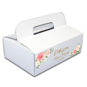 Krabička na výslužky rozkvetlé růže